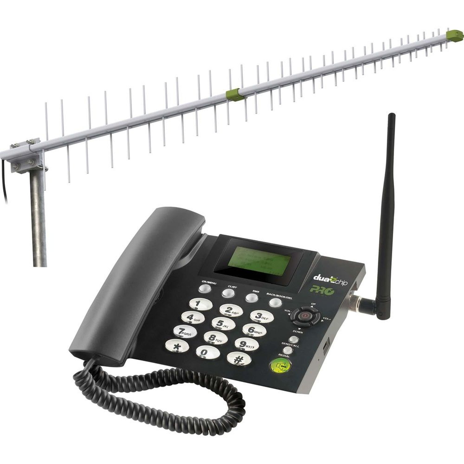 Kit Telefone Celular Fixo PROKD-6000 Preto PROELETRONIC Un.Venda: PC/1
