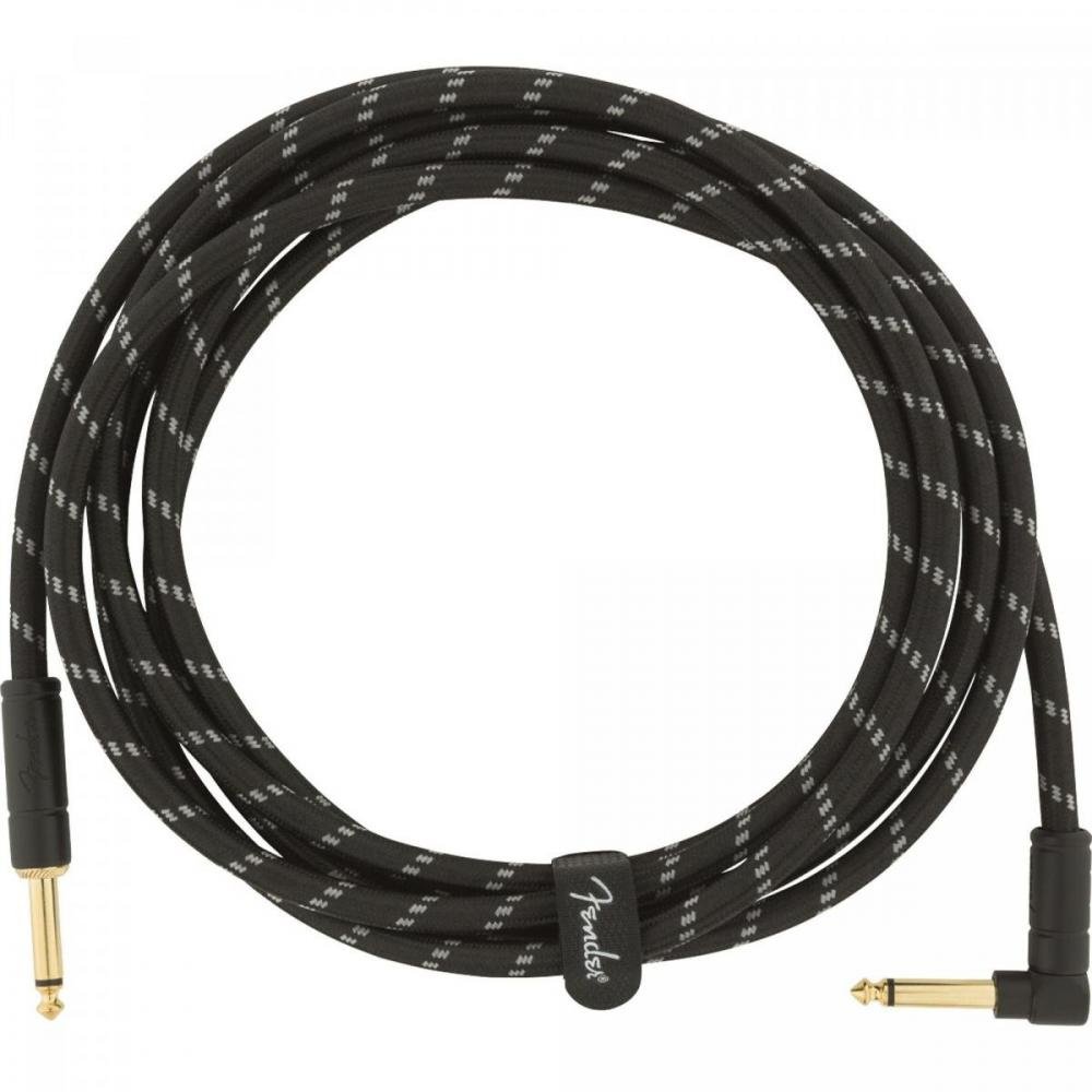 Cabo para Instrumentos P10 x P10 (90°) 3m DELUXE SERIES Preto Tweed FENDER Un.Venda: PC/1