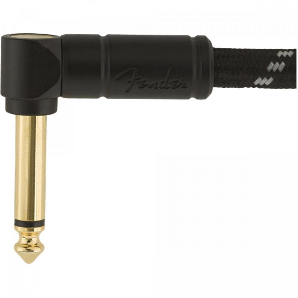 Cabo para Instrumentos P10 x P10 (90°) 3m DELUXE SERIES Preto Tweed FENDER Un.Venda: PC/1