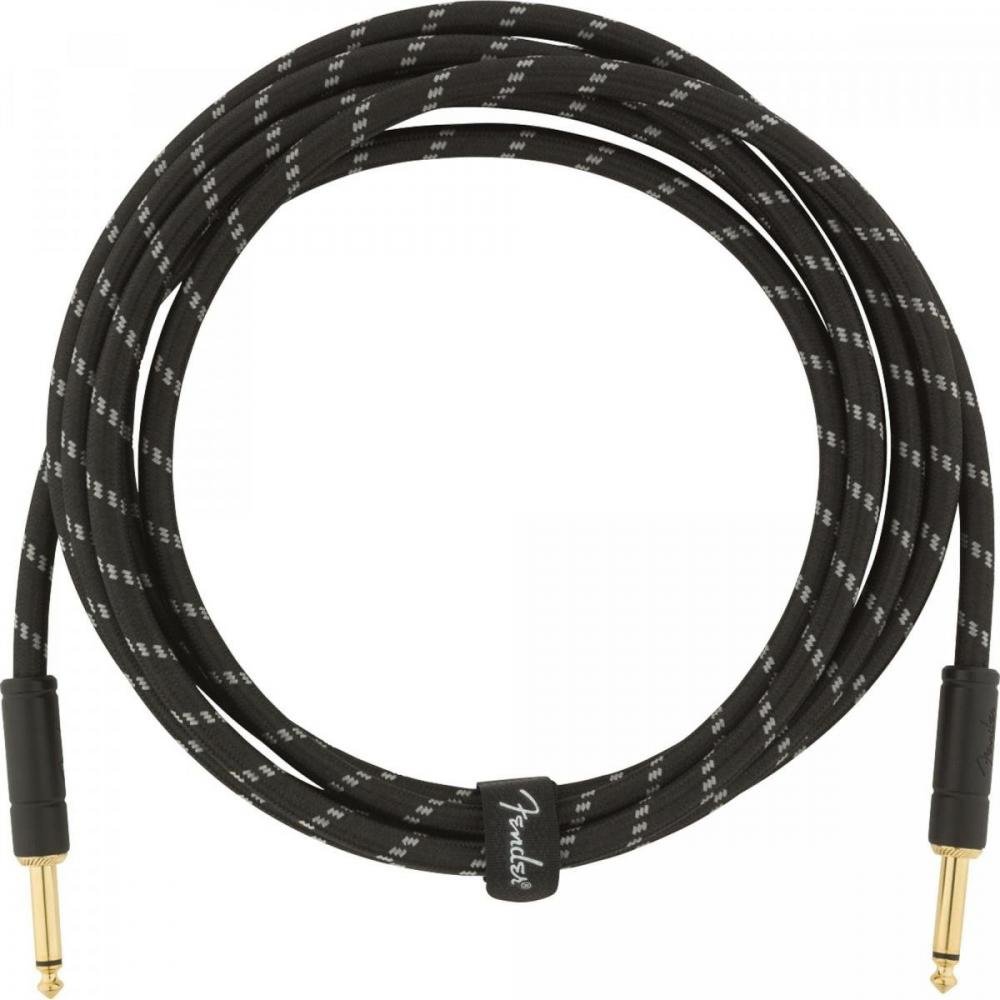 Cabo para Instrumentos P10 x P10 3m DELUXE SERIES Preto Tweed FENDER Un.Venda: PC/1