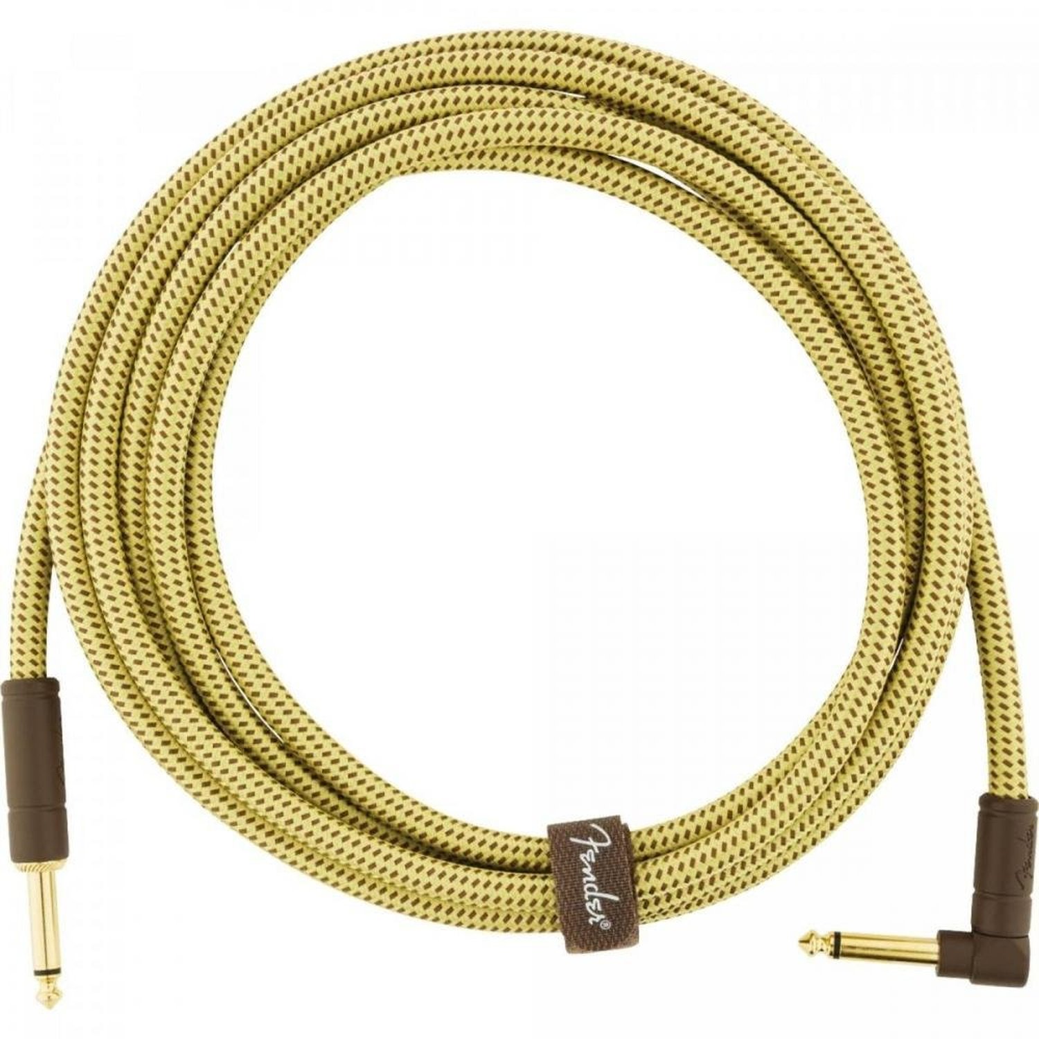 Cabo para Instrumentos P10 x P10 (90°) 3m DELUXE SERIES Amarelo Tweed FENDER Un.Venda: PC/1