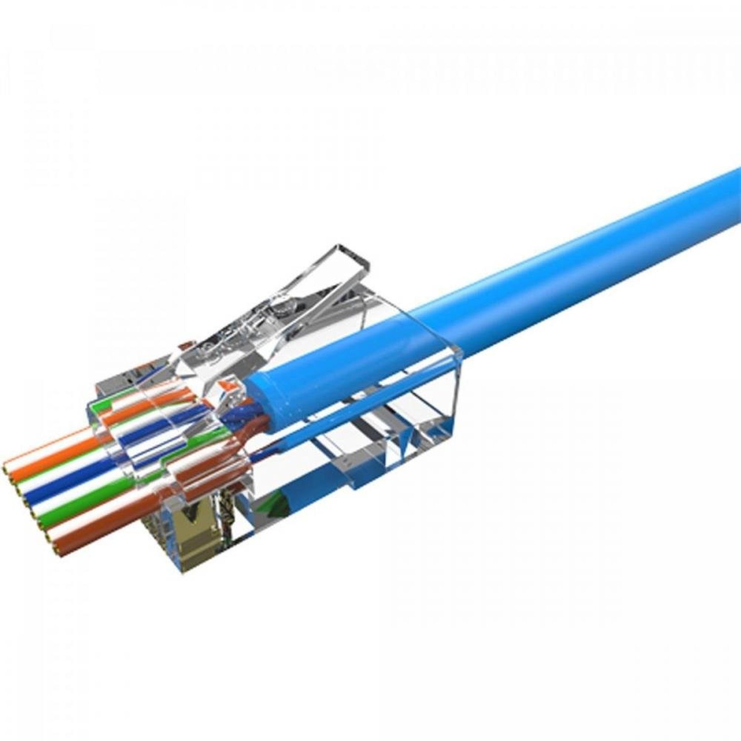 Conector RJ45 Macho Cabo Sólido CAT.6 FURUKAWA SOHOPLUS Un.Venda: MVA/10