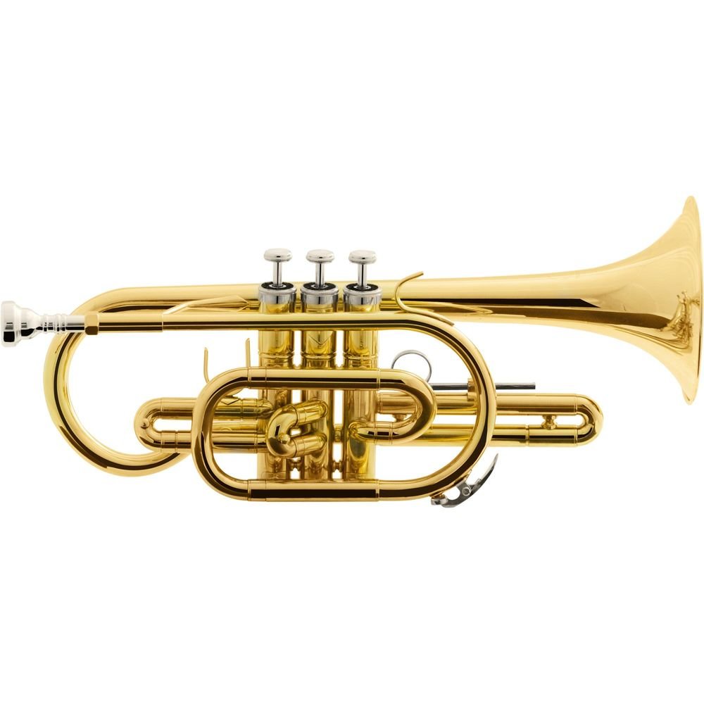 Trompete Cornet Bb Hcr-900l Laqueado Harmonics