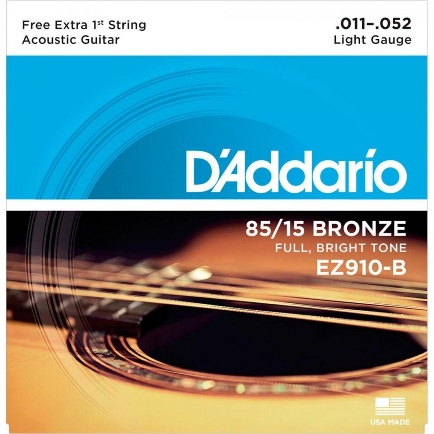 Encordoamento para Violão Aço .011 Bronze DAddario