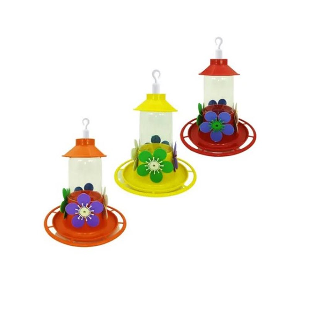 Kit 3 Bebedouro Beija Flor luxo com Chapéu e Bandeja Gbmax