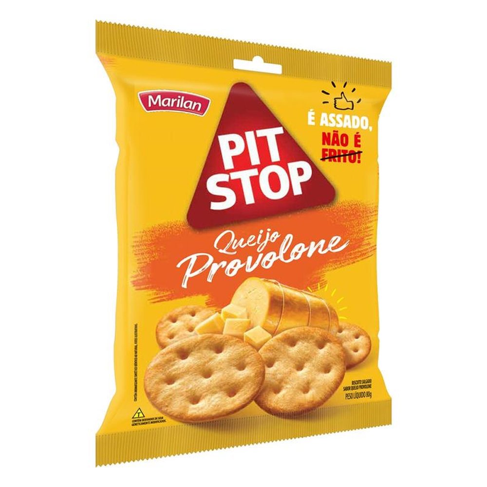 Snack Pit Stop Queijo Provolone 80g (caixa com 20 unidades)