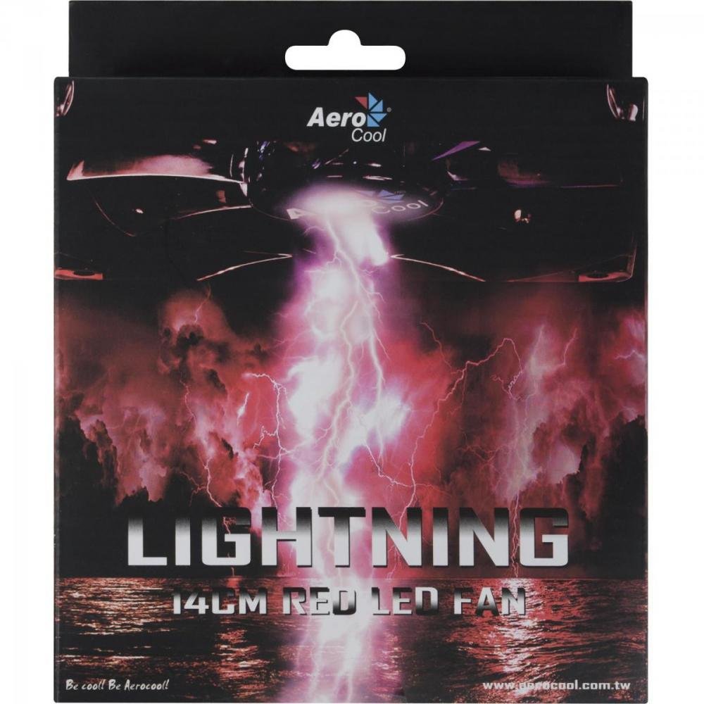 Cooler Fan 14cm Red Led En51370 Aerocool