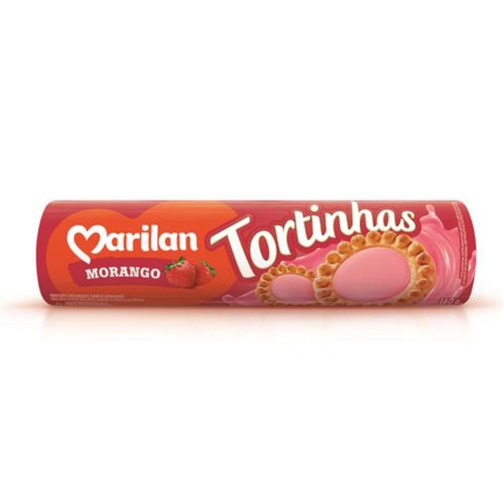 Biscoito Marilan Tortinha Morango 160g (caixa com 36 unidades)