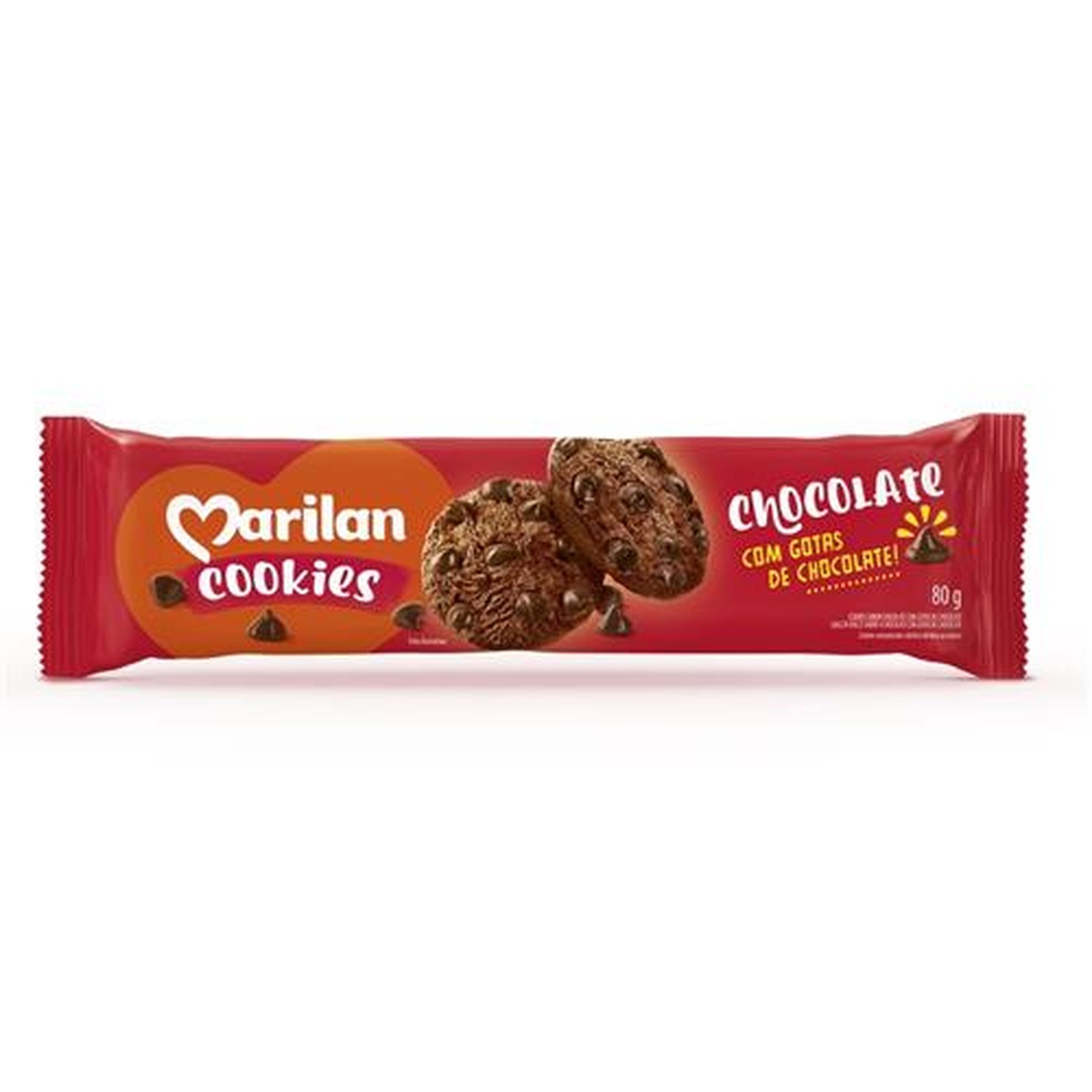 Biscoito Marilan Cookie Chocolate 80g (caixa com 42 unidades)