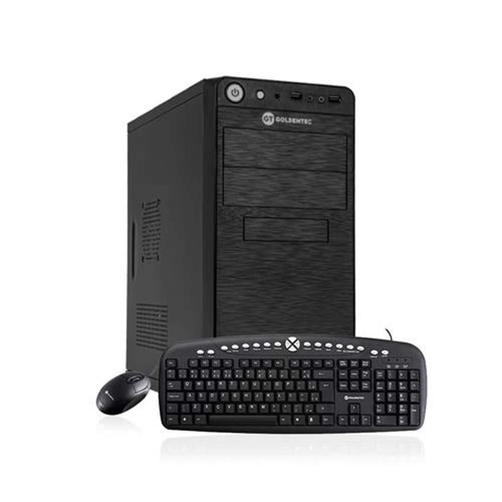 Kit Computador Desktop AMD Ryzen 3 2200G PRO, 4GB, SSD 240GB + Mouse e Teclado | Goldentec