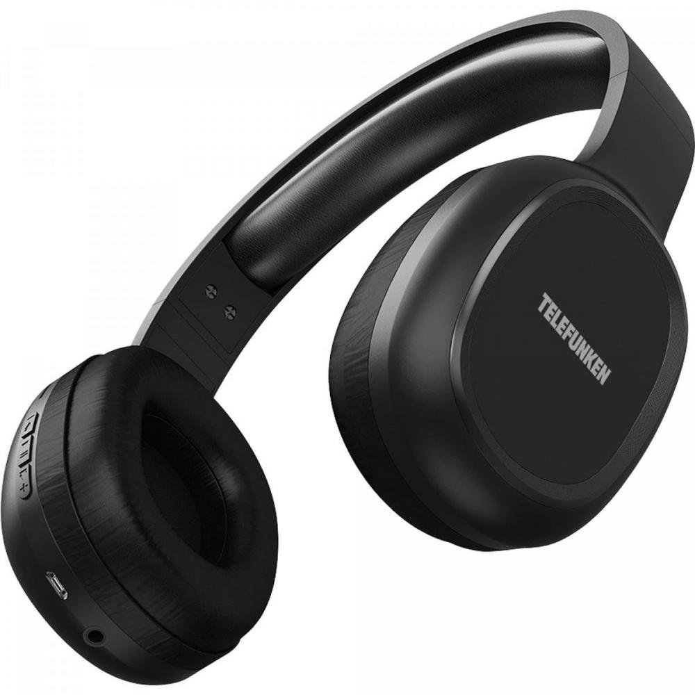 Fone de Ouvido Bluetooth Over-Ear H500BT Preto TELEFUNKEN Un.Venda: PC/1