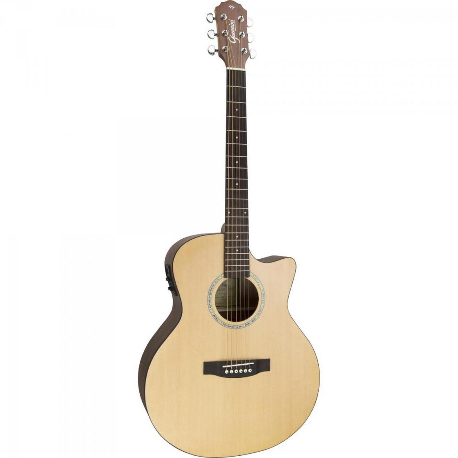 Violão Eletroacústico Grand Auditorium Cutaway Aço GSF-3 Natural Satin Giannini