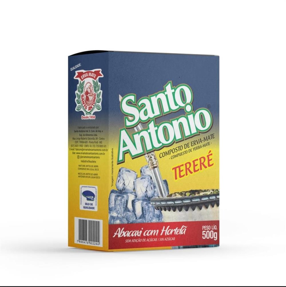 Erva Mate Abacaxi, Hortelã - Caixa Com 5 Unidades de 500g