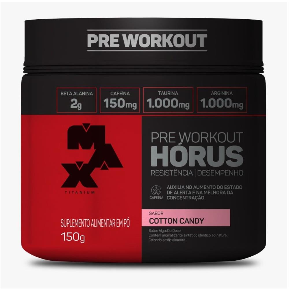 Pré Treino Hórus Pote 150g Cotton Candy