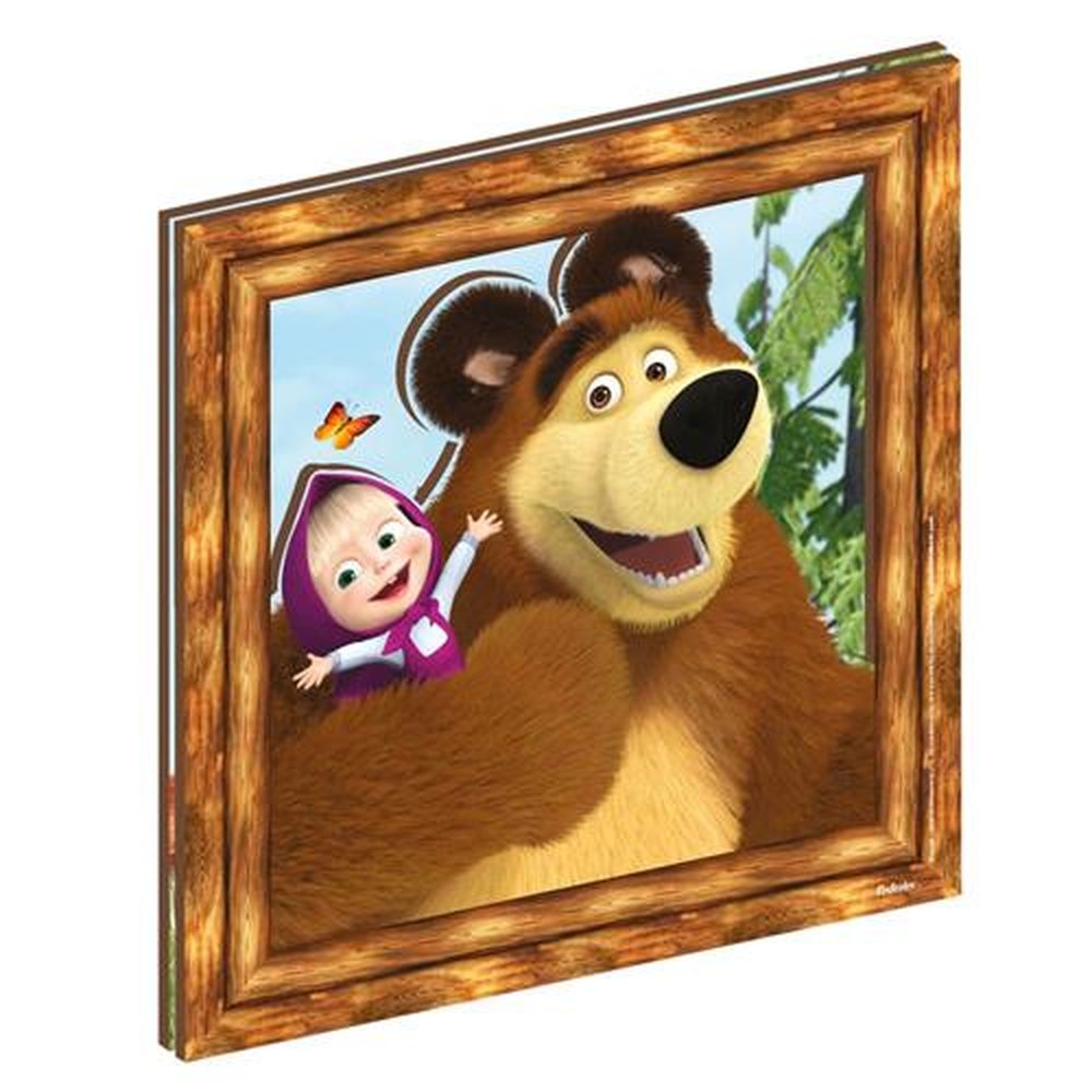 Mdf Quadro Decorativo Masha E O Urso