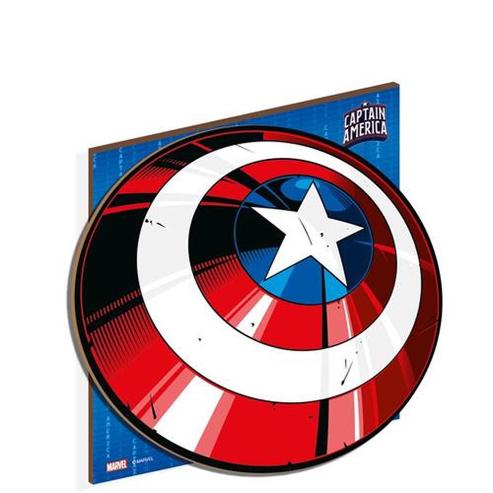 Mdf Quadro Decorativo Capitao America Avengers