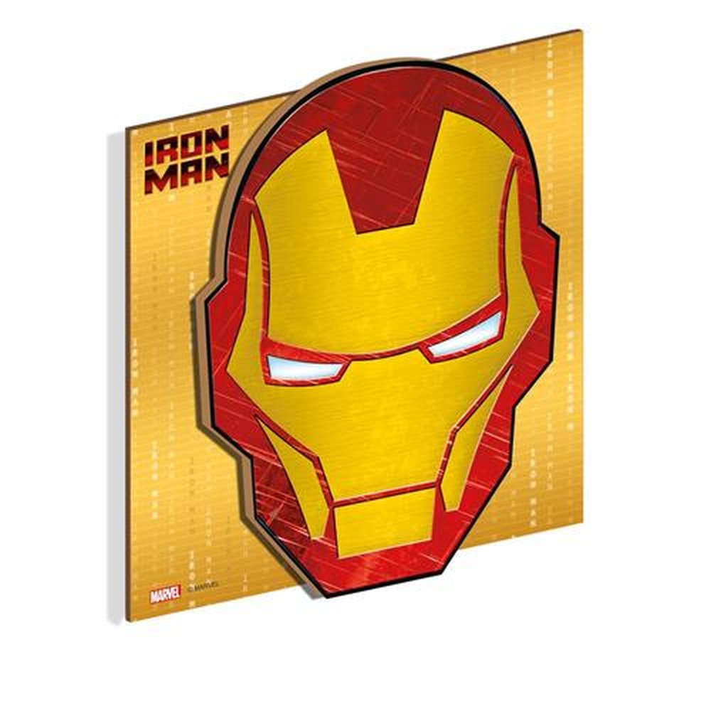 Mdf Quadro Decorativo Homem De Ferro Avengers