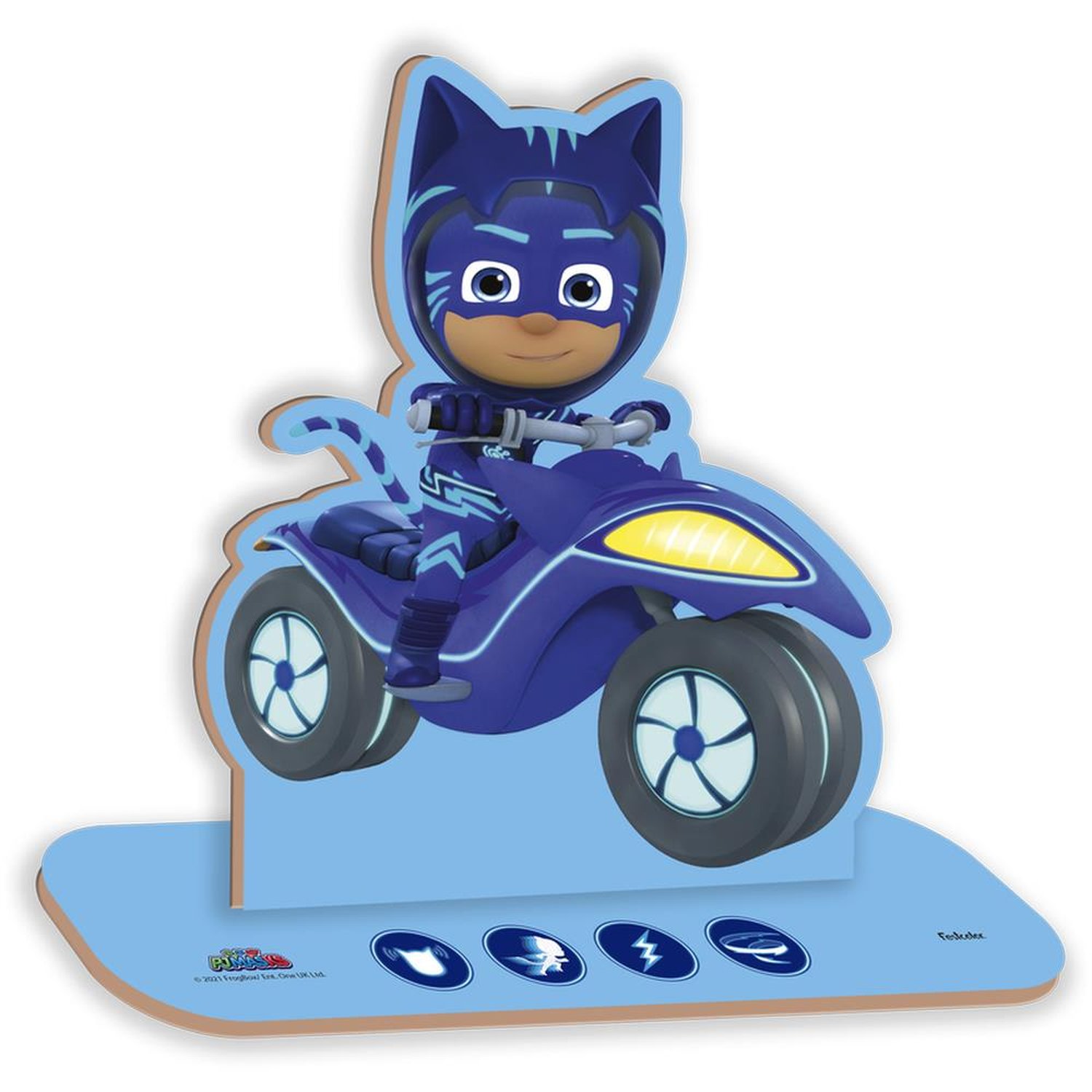 Mdf Personagem P Menino Gato Individual