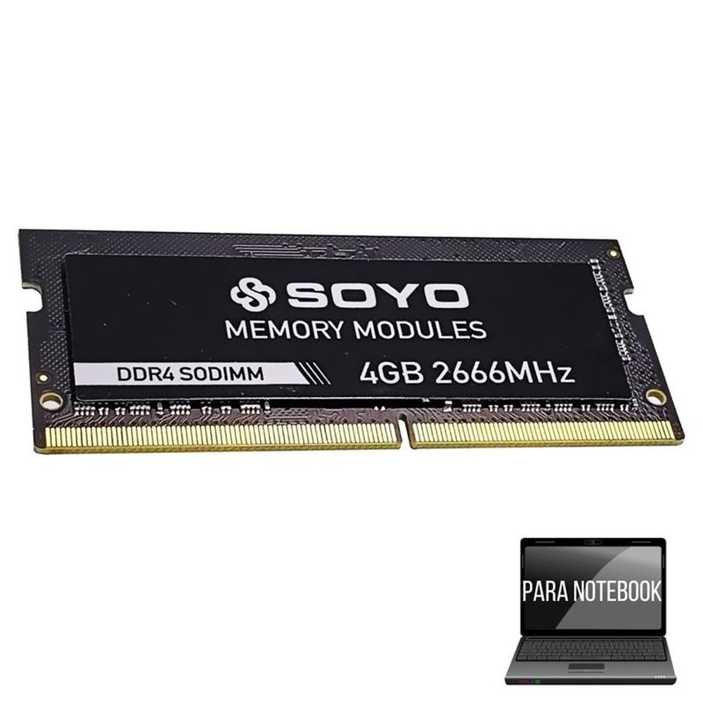 KIT RAM 4GB SODIMM DDR4 2666Mhz, 3 Unidades - SOYO