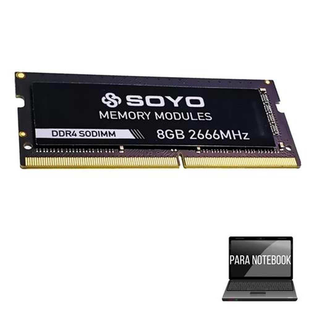 KIT RAM 8GB SODIMM DDR4 2666Mhz, 3 Unidades - SOYO