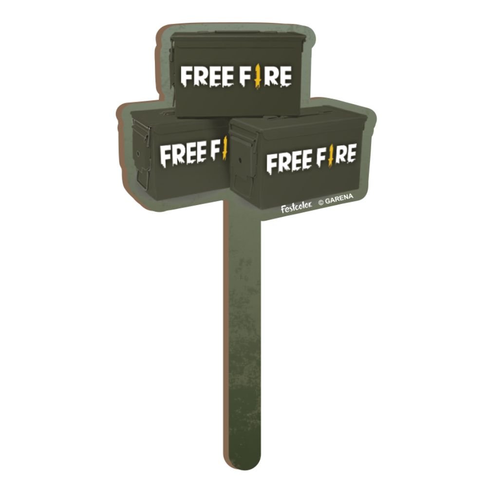 Mdf Pick Decorativo Caixas Army Free Fire
