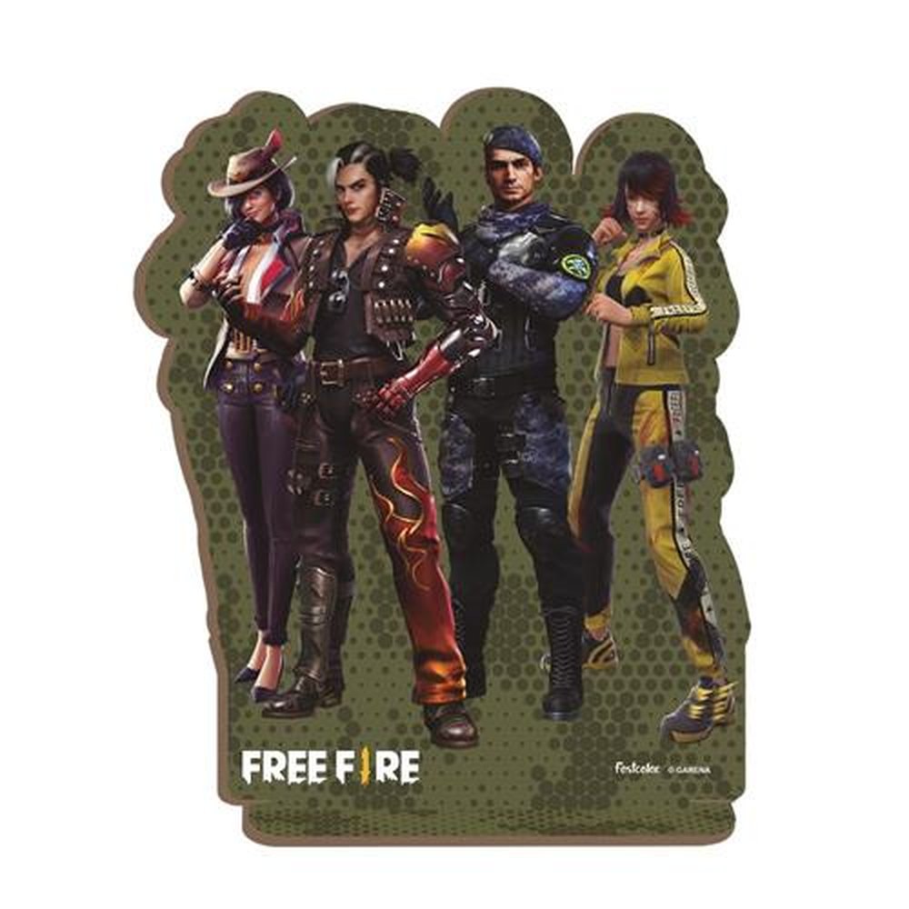 Mdf Personagem M Quarteto Free Fire