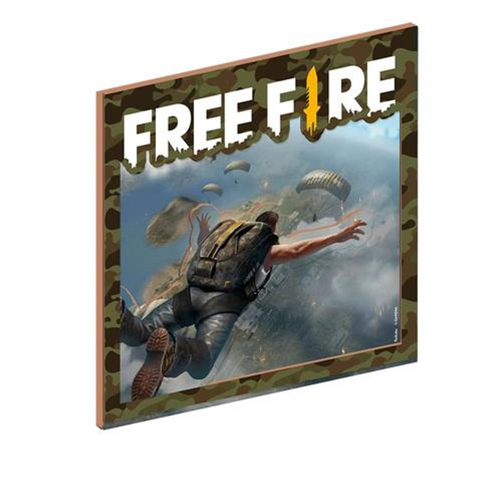 Mdf Quadro Decorativo Free Fire