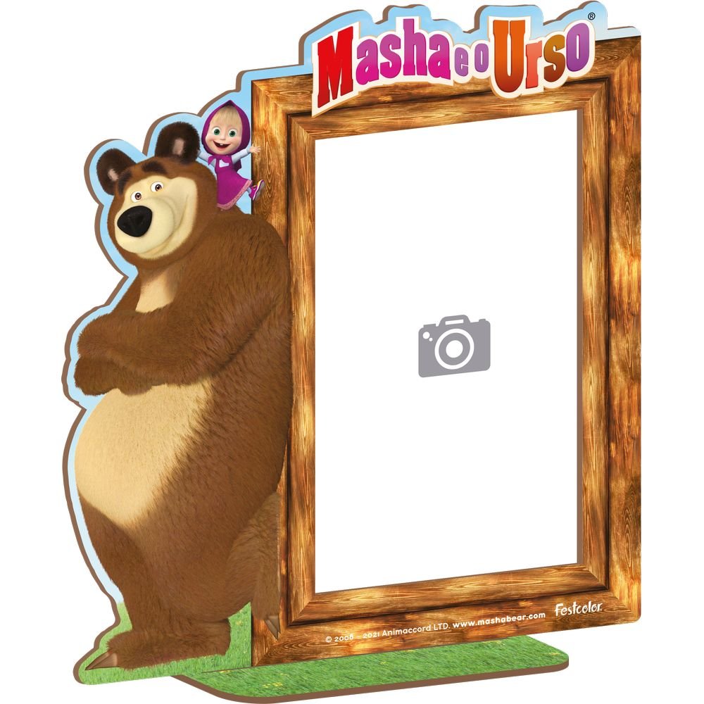 Mdf Porta Foto Masha E O Urso