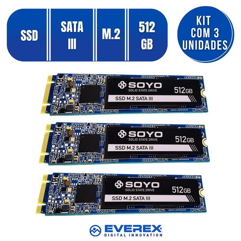 SSD 512GB M.2 SATA III 560MB/s - SOYO