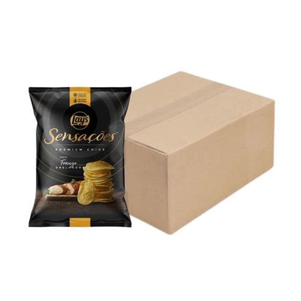 Caixa De Batata Sensações Sabor Frango Grelhado Com 42 Unidades De 45g Pepsico