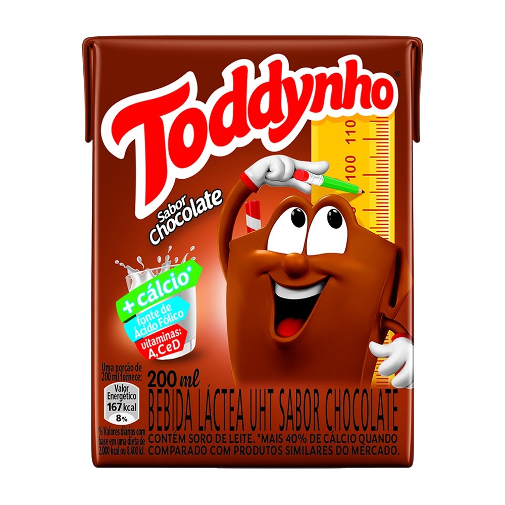 Bebida Láctea Toddynho Chocolate 200ml - Embalagem com 27 Unidades