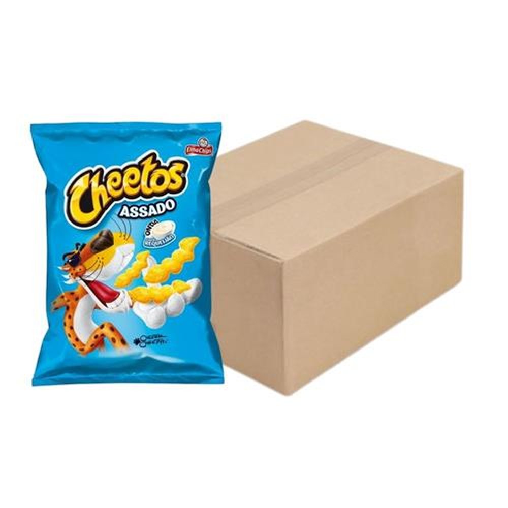 Caixa De Cheetos Com 48 Unidades De 45g Sabor Onda Requeijão Pepsico