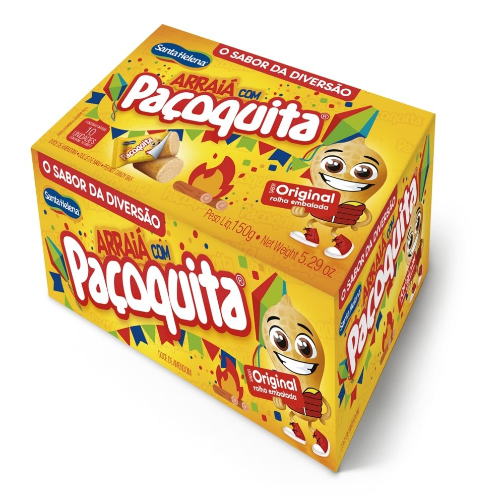 Paçoquita Rolha Embalada Display De 150g Com 10 Unidades De 15g (Embalagem Contém 12 unid. de 150g)