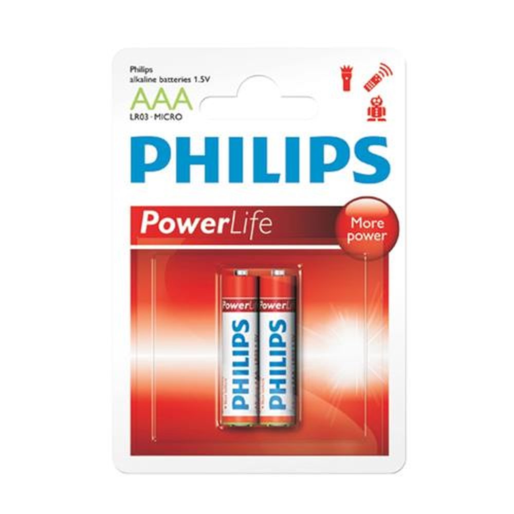 Pilha Alcalina Philips AAA 1,5v