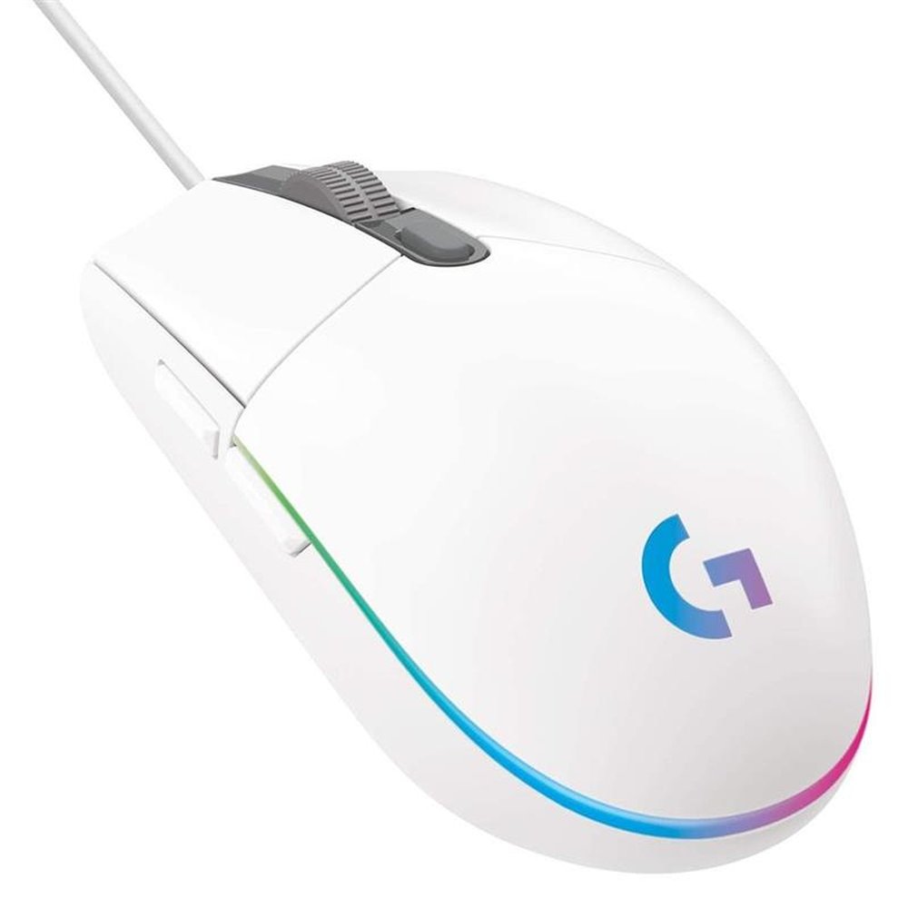 Mouse Logitech Gamer G203 Lightsync Rgb Com Fio Wh
