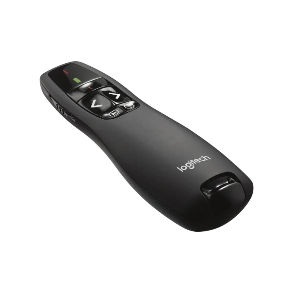 Apresentador Sem Fio Logitech, Laser Pointer Vermelho, USB, Preto - R400
