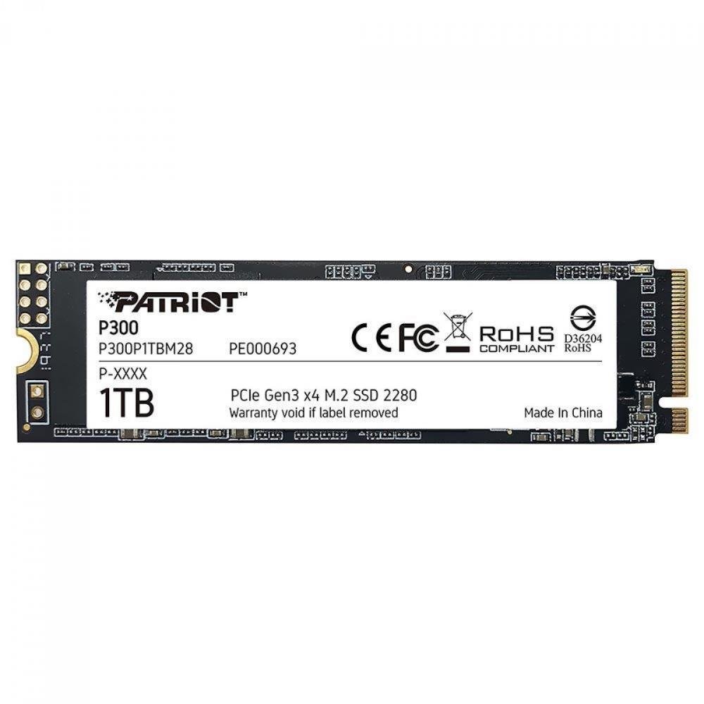 SSD, 1tb, M.2 NVME PCIE, 2100MB/S Leit - 1650MB/S Grav, P300P1TBM28, Patriot