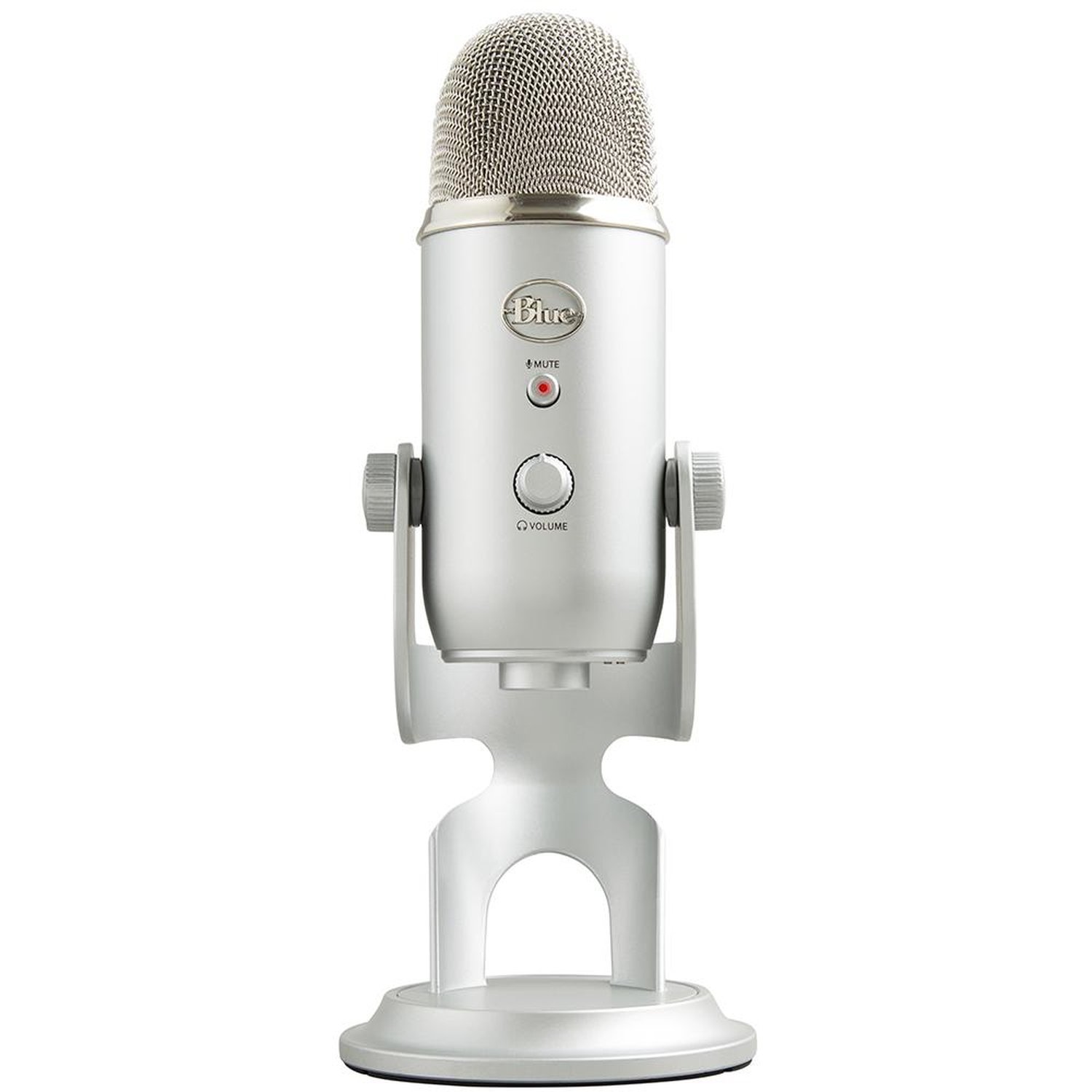 Microfone Condensador Usb Logitech/blue Yeti Prata