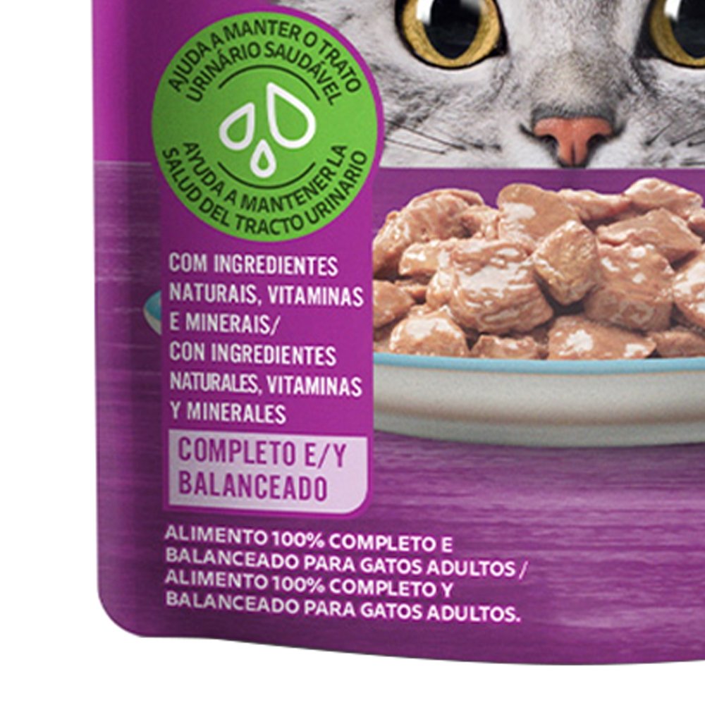 Ração para Gato Whiskas Adulto Sachê Atum 85g - Embalagem com 20 Unidades