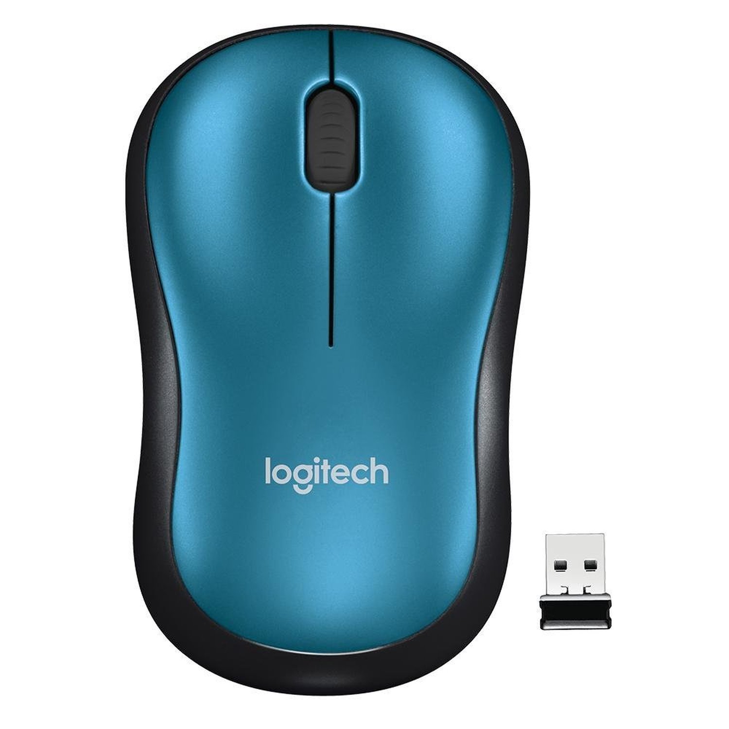 Mouse Sem Fio Logitech M185 - Azul - 910-003636