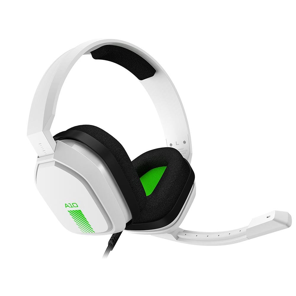 Headset Astro Gaming A10 - Branco/verde - 939-001854