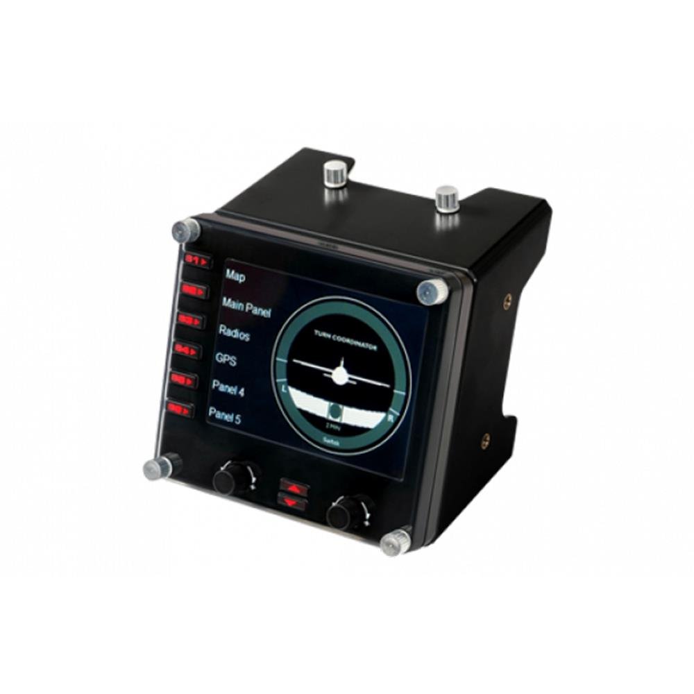 Controle Simulacao Profissional Logitech Painel De Instrumentos Lcd Preto - 945-000027