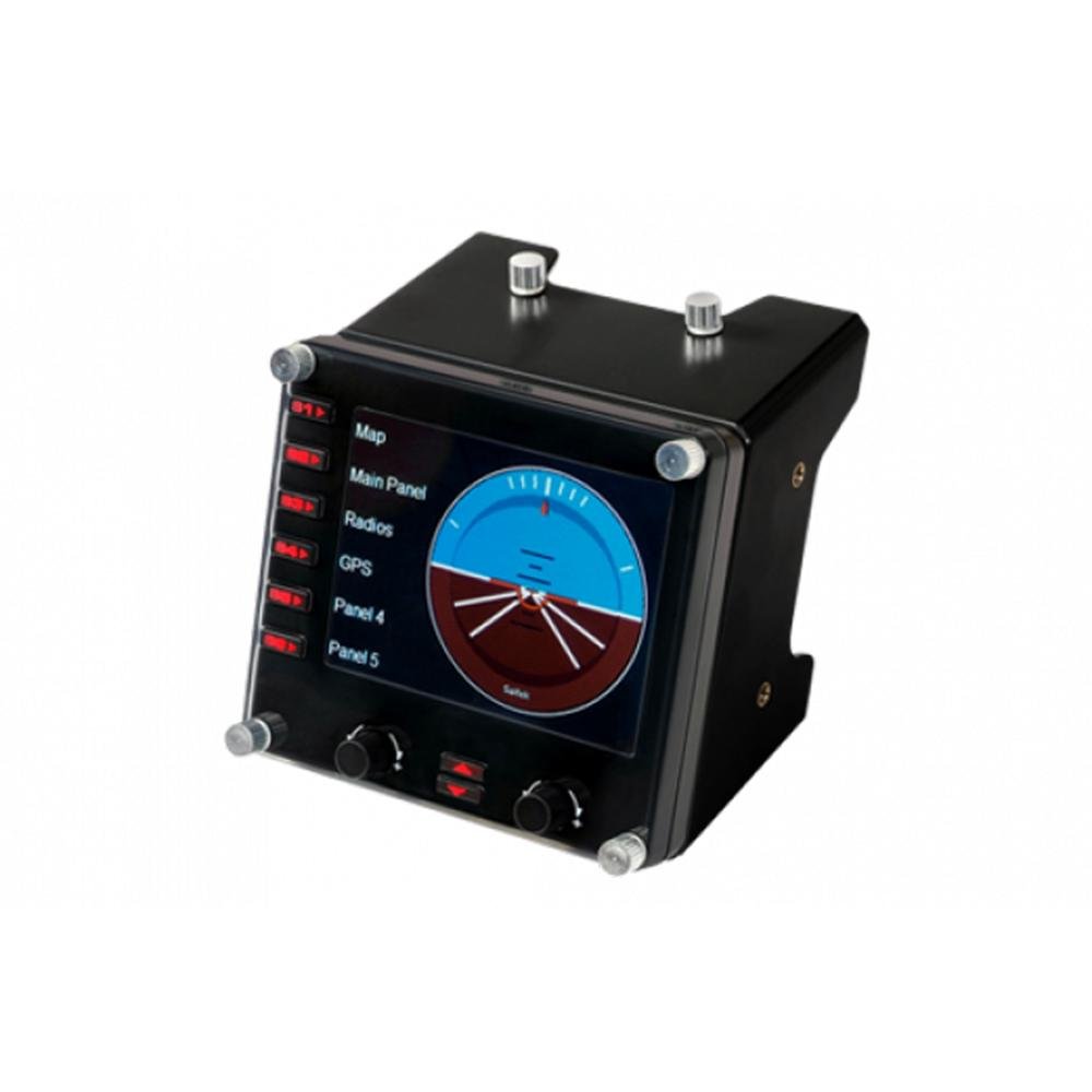 Controle Simulacao Profissional Logitech Painel De Instrumentos Lcd Preto - 945-000027