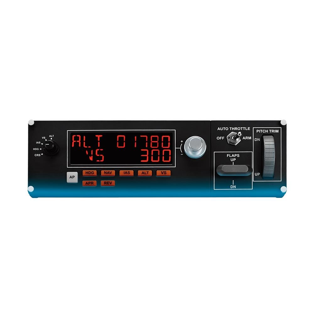 Controlador Piloto Automatico De Simulacao Profissional Painel Multiplo De Voo Logitech 945-000028