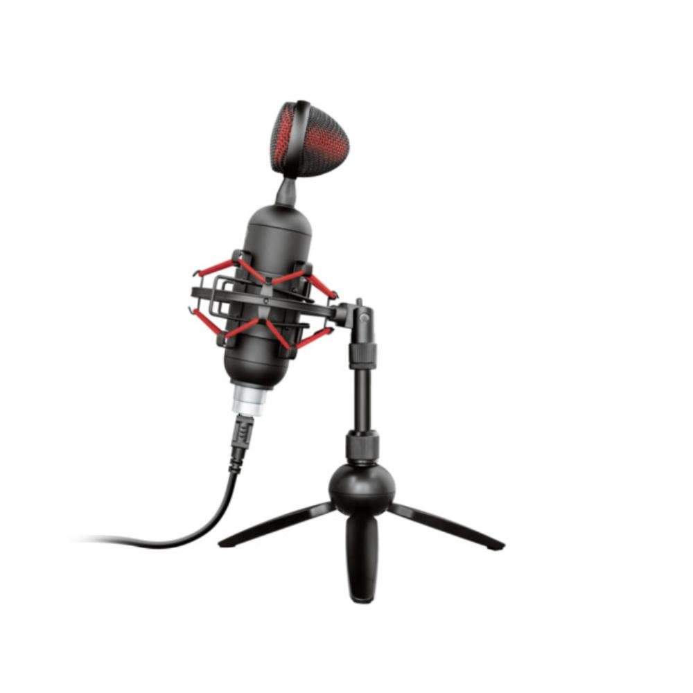 Microfone Gamer de Mesa Trust Gaming Buzz, com Conexão USB, Streamer, GXT 244