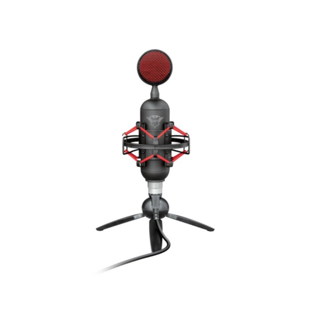 Microfone Gamer de Mesa Trust Gaming Buzz, com Conexão USB, Streamer, GXT 244