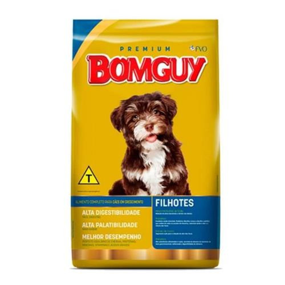 Racao caes bomguy premium filhote 25kg