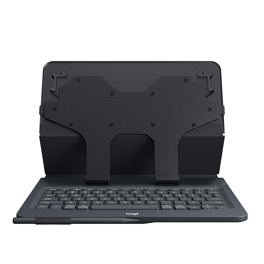 Capa Com Teclado Logitech Universal Folio P/ Ipad/android 9" E 10" Preto - 920-008334