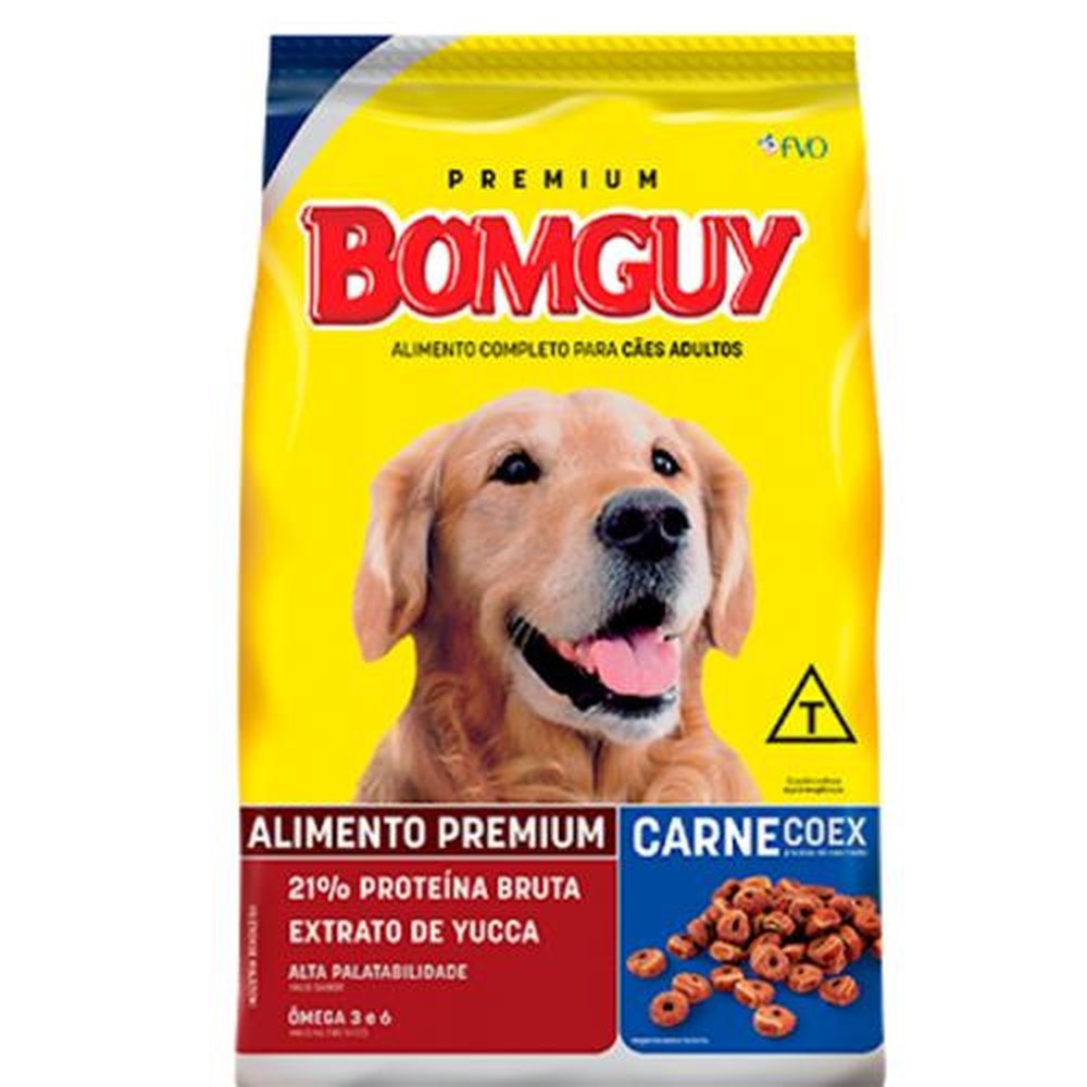 Racao caes bomguy adult carn coex 10,1kg