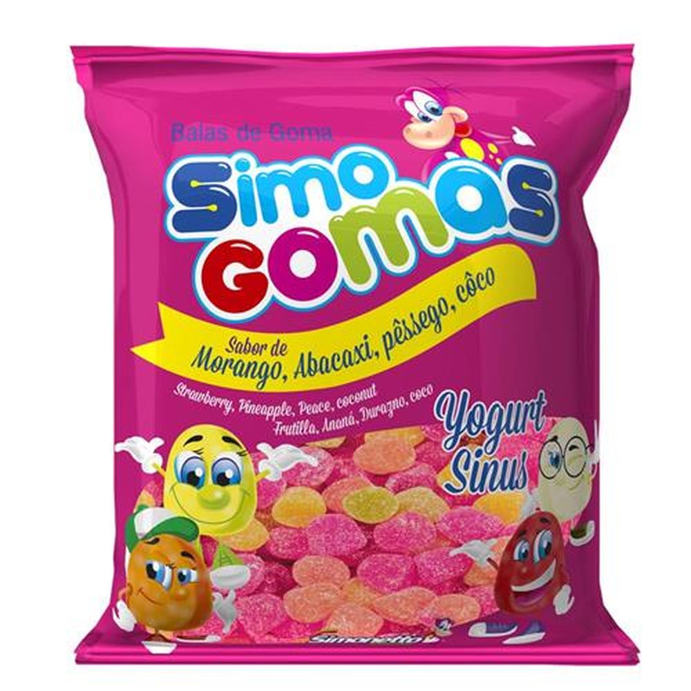 Bala de Goma Sinus Yogurt 150g (caixa com 40 pacotes)